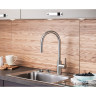 Смеситель VITRA INOX с выдвижным изливом для кухни A42153EXP